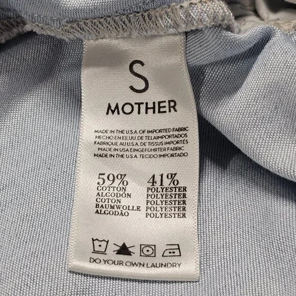 MOTHER Crop The Jumpsuit Sleeveless Light Blue Women Size S - Picture 5 of 16